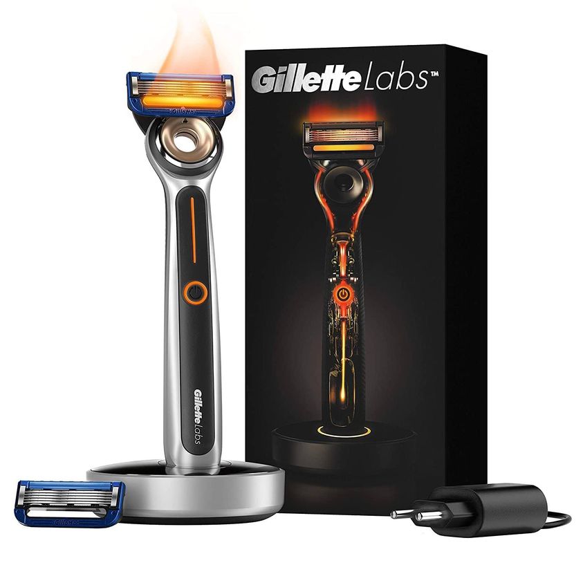Gillette Heated Razor for Men, Starter Shave Kit