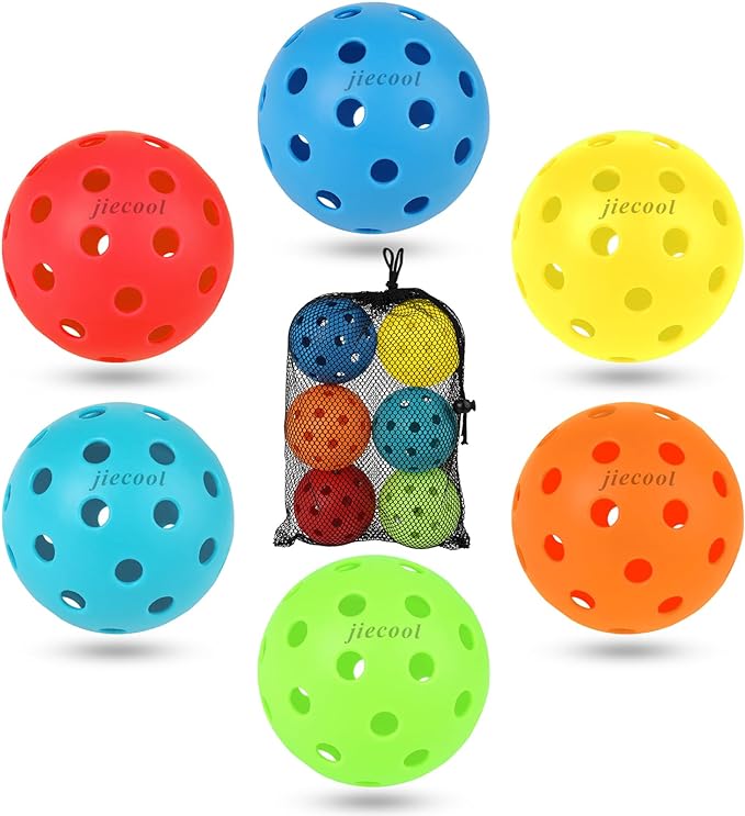 Set of 6 Pickle Balls in a mesh bag