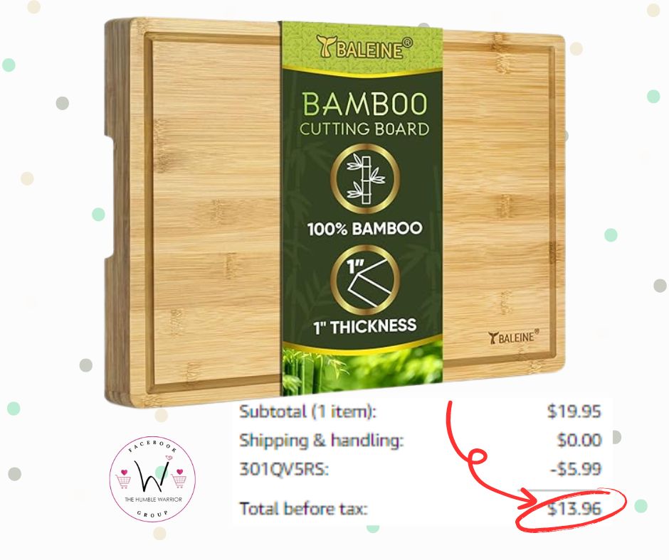 BALEINE Large Bamboo Cutting Board
