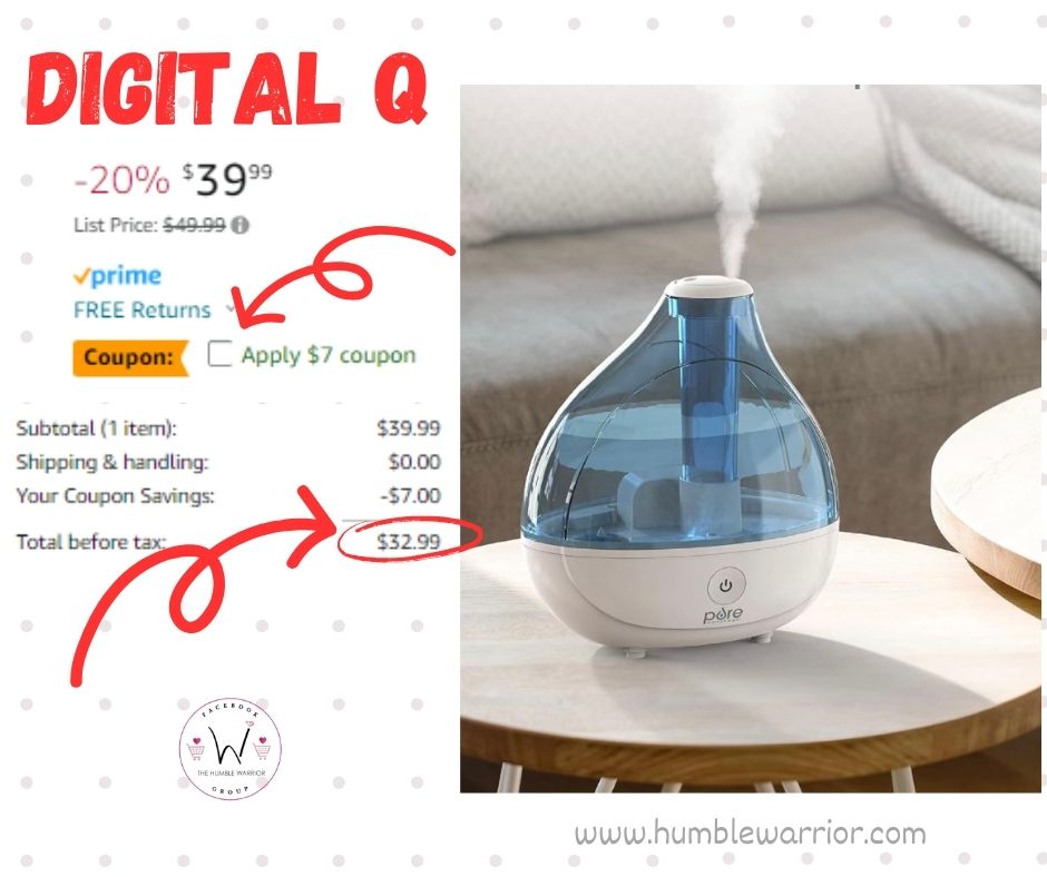 Pure Enrichment MistAire Ultrasonic Cool Mist Humidifier