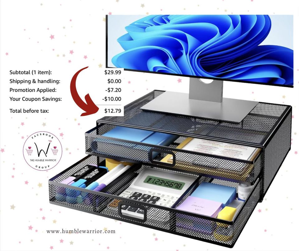 two tier monitor riser