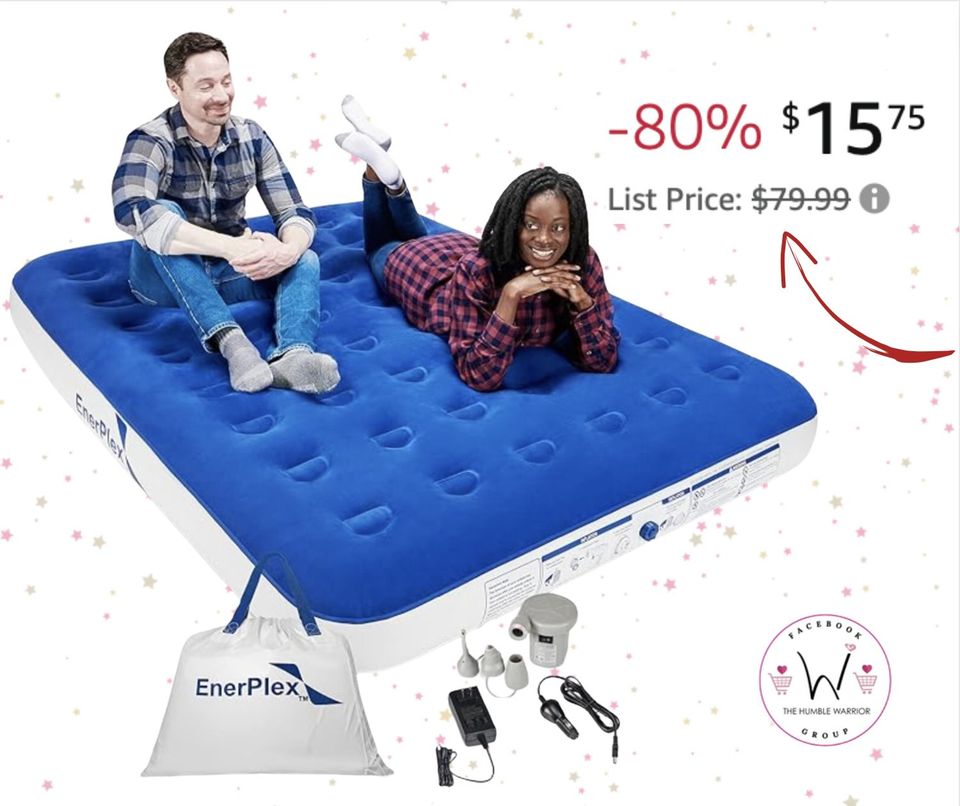 EnerPlex Never-Leak Camping Series Twin Camping Airbed
