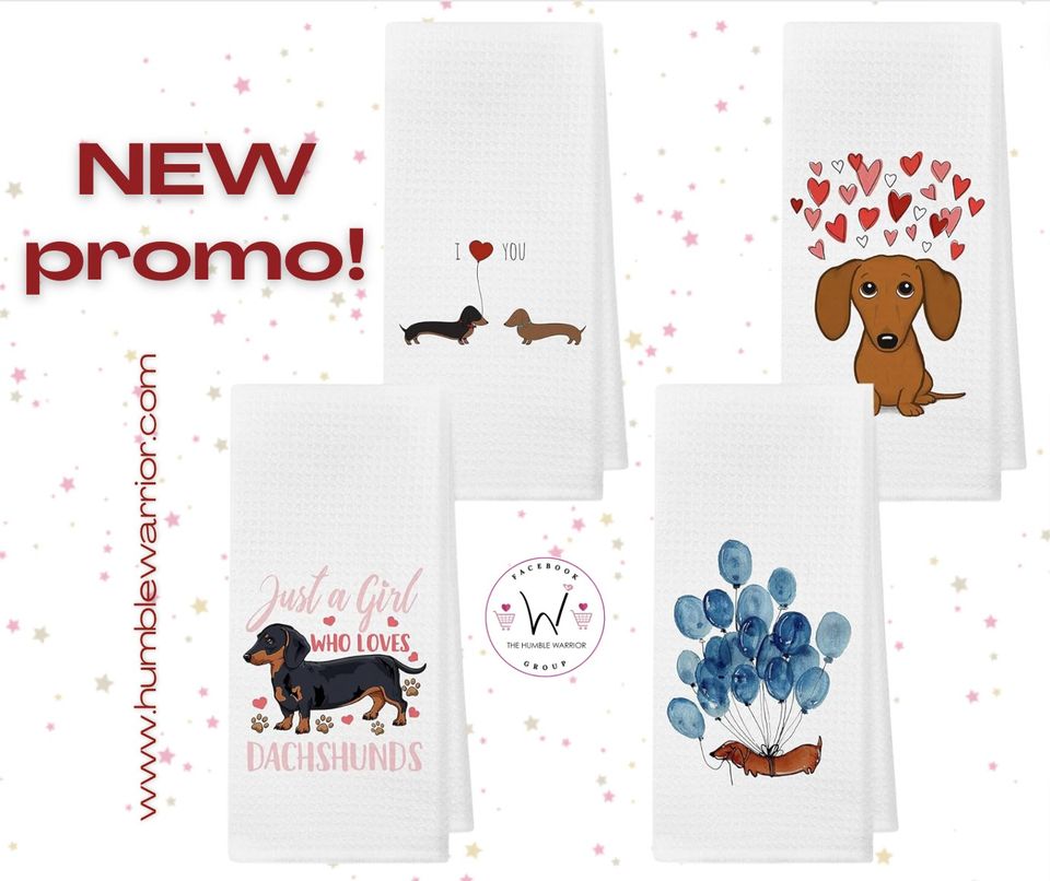 Dachshund mamas! How sweet are these kitchen towels!?
