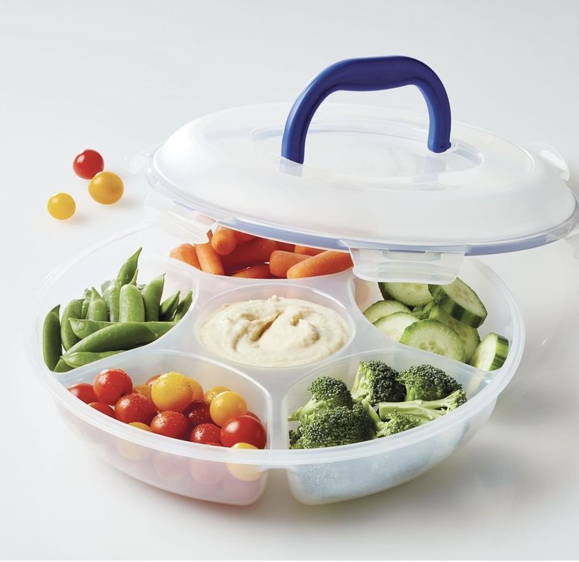 LocknLock Easy Essentials Food Storage Container With Dividers