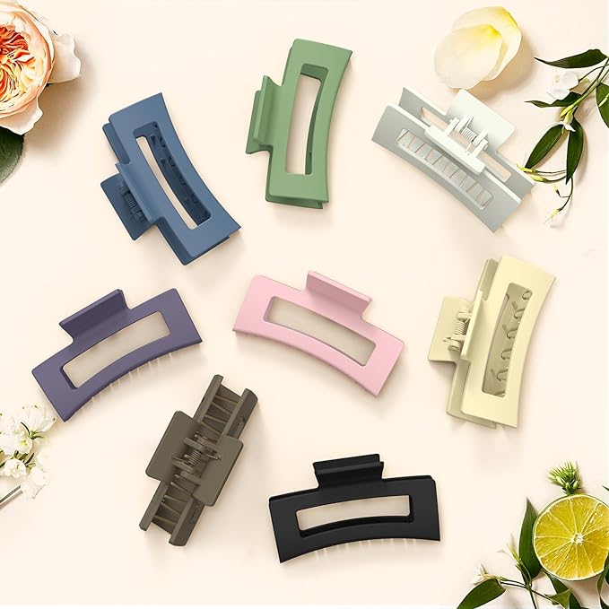 8 piece set of Non-slip Hair Claw Clips
