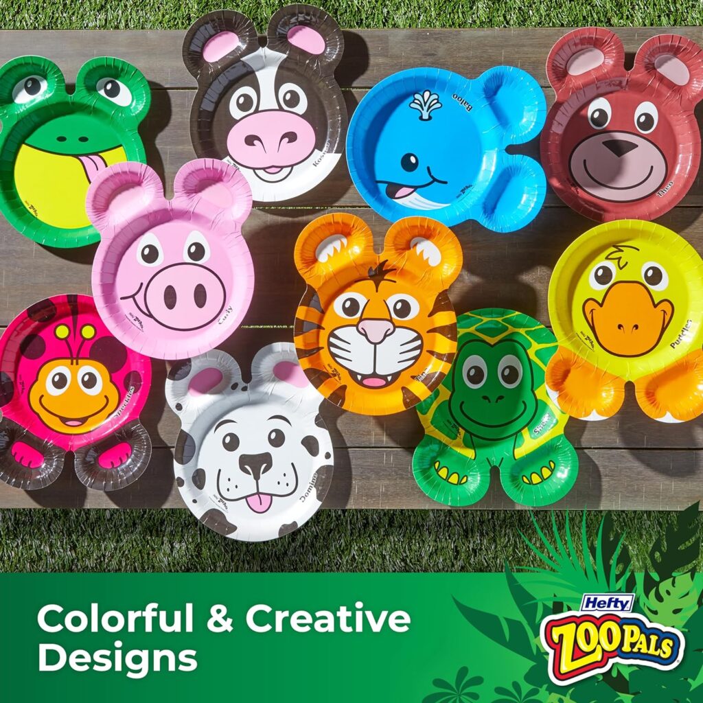 Hefty Zoo Pals Paper Plates