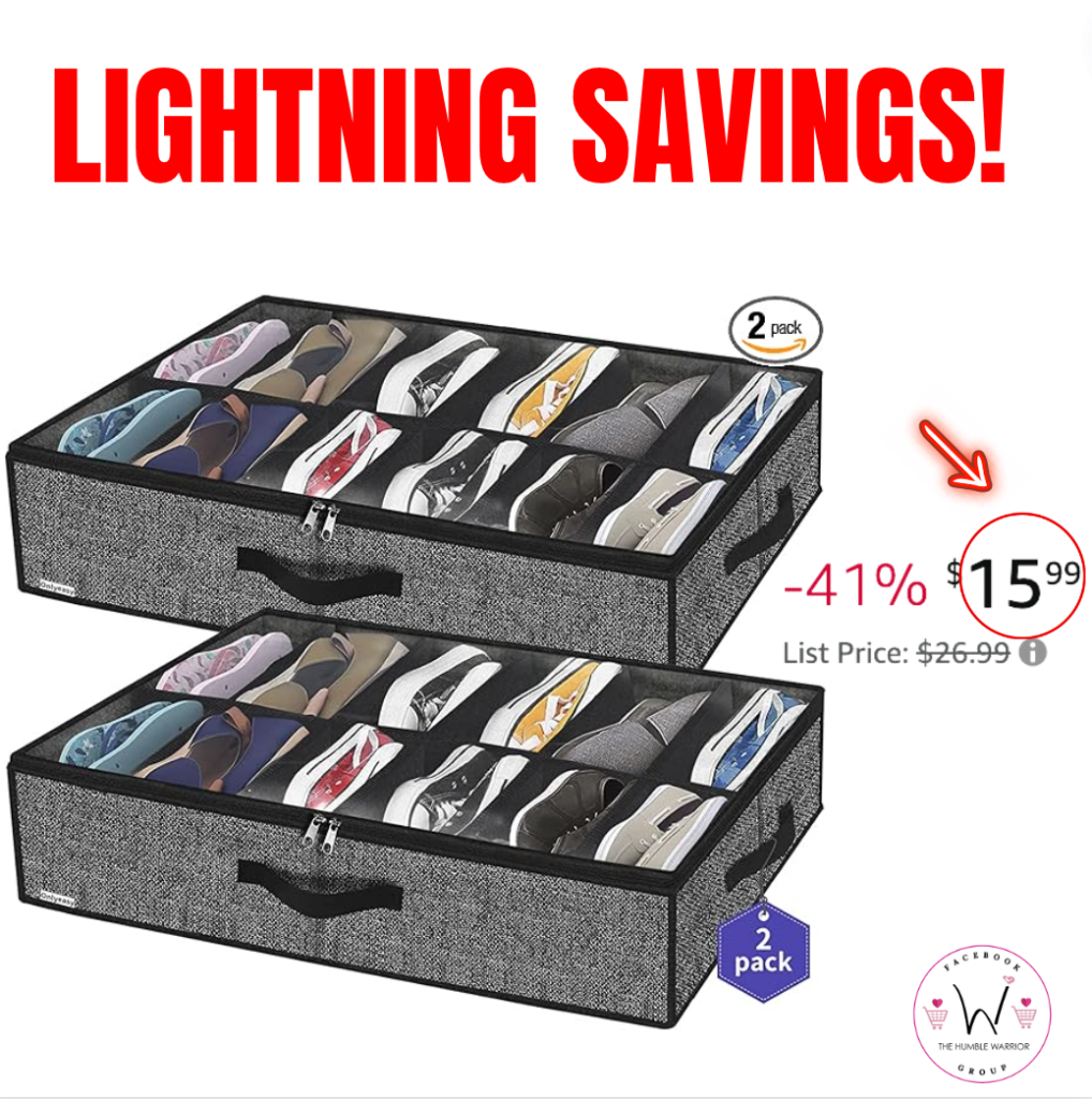 ONLYEASY Under-bed Shoe Organizer!