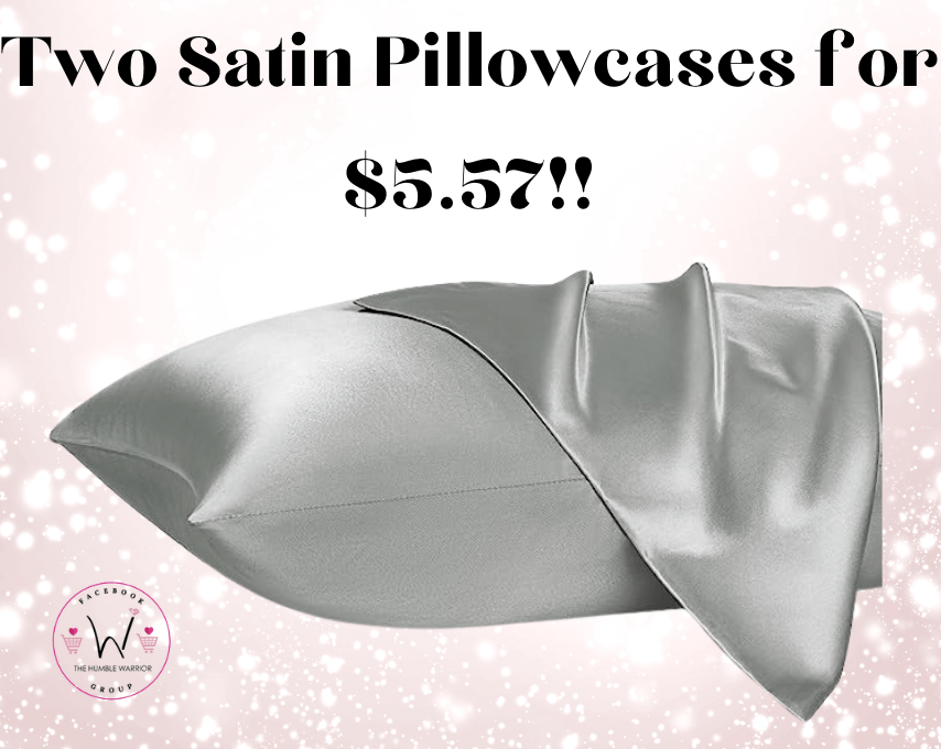 The Bedsure 2-pack of satin pillowcases!