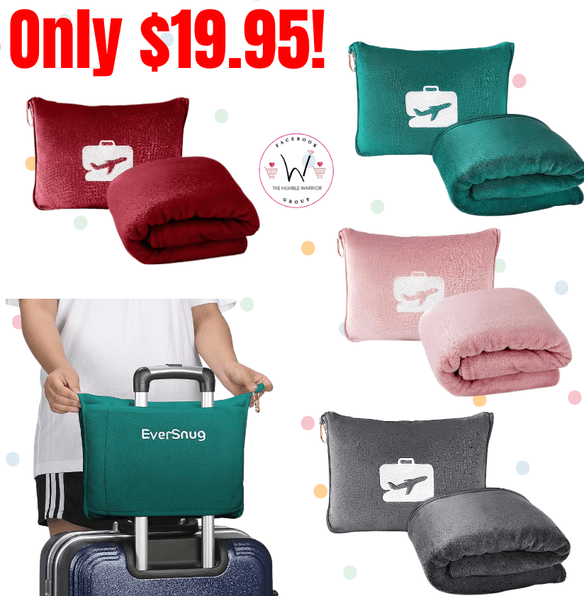EverSnug 2-in-1 travel blanket and pillow!