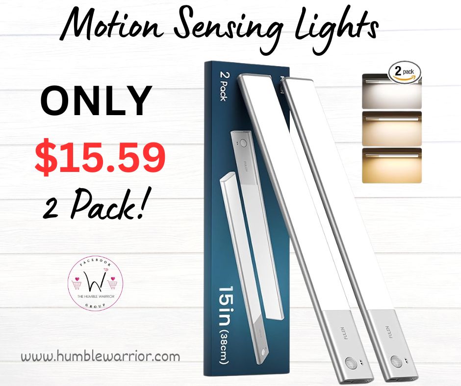 2 pack of motion-sensor LED lights