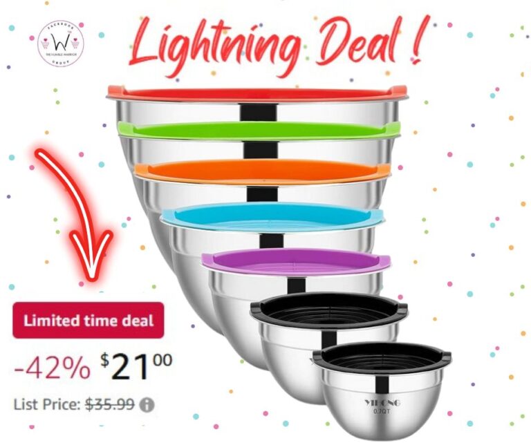 7 Piece Stainless Steel Mixing Bowls with Lids!