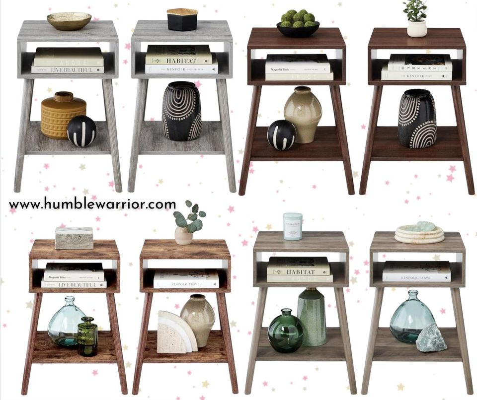 Mid-Century Modern End Table Set