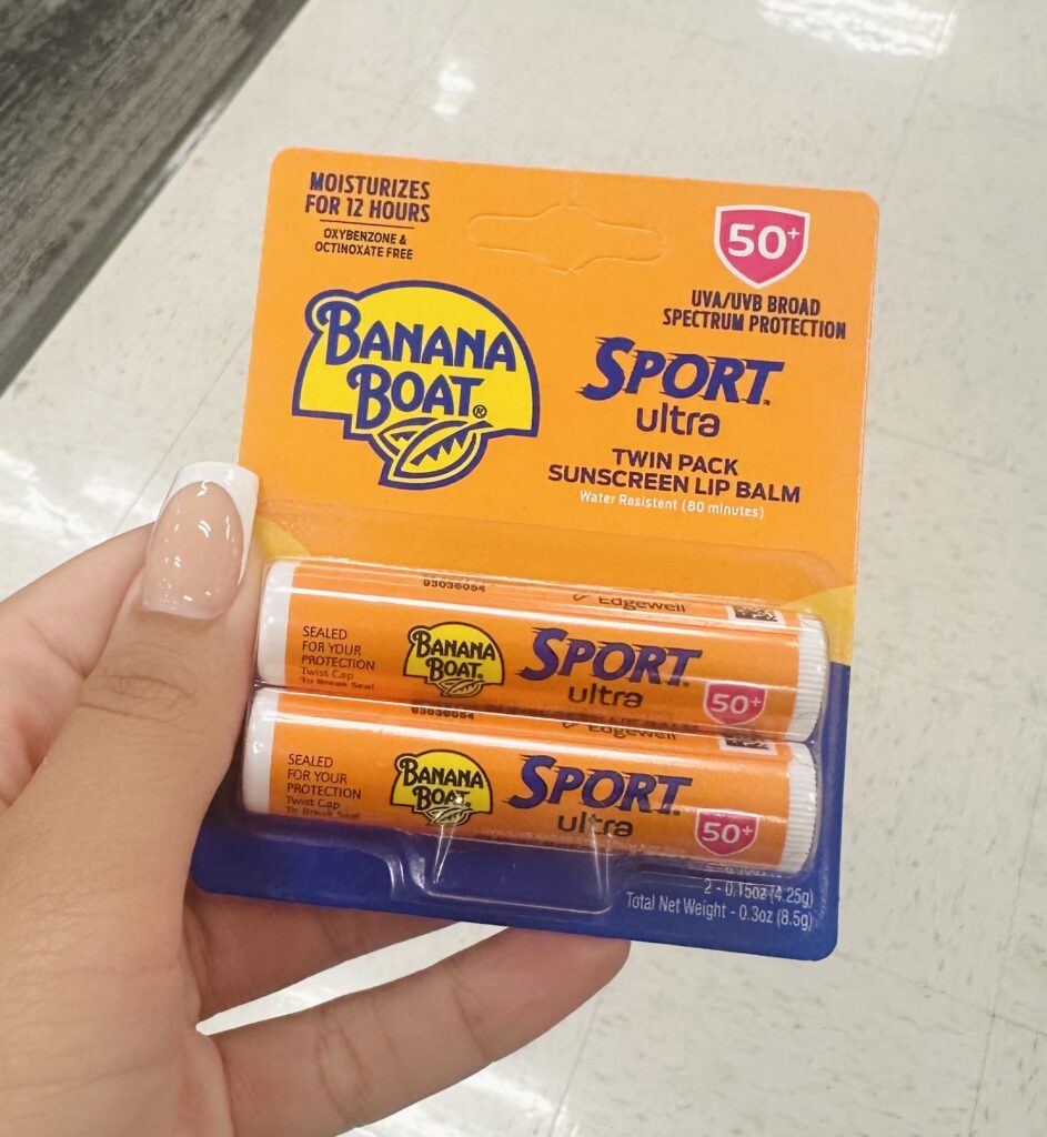 The Banana Boat Sport Ultra SPF 50 Lip Sunscreen Twin Pack!