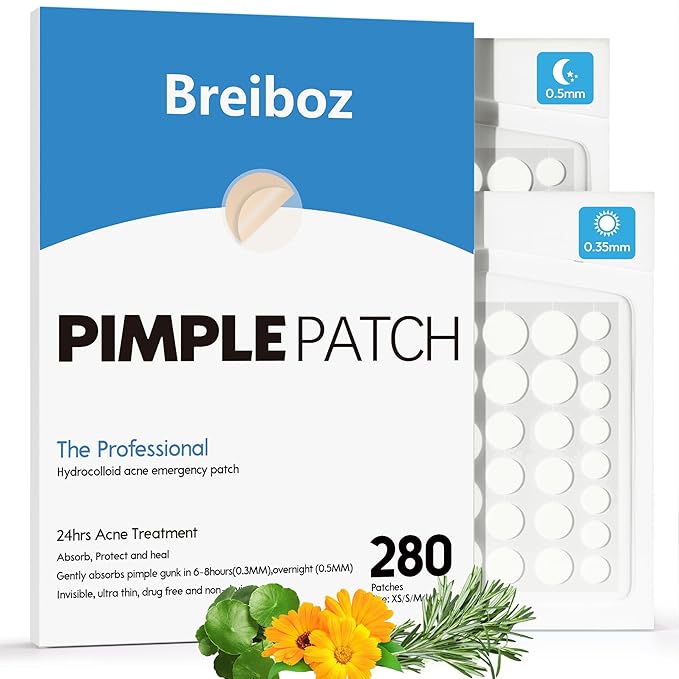 Breiboz Day and Night Acne Pimple Patches!
