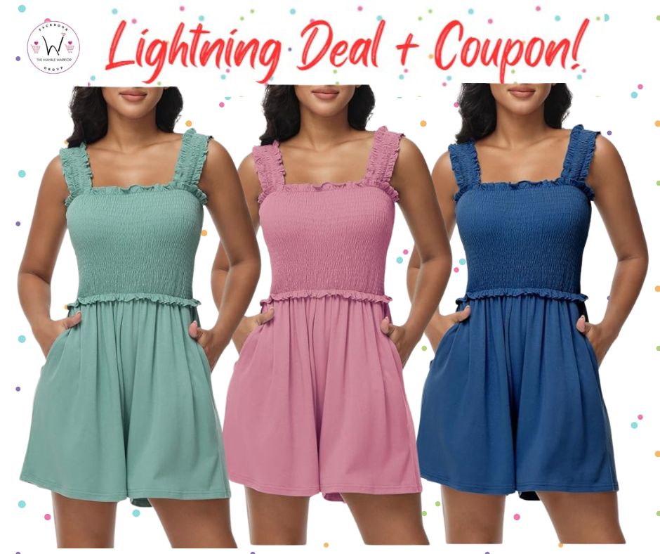 Shorts Jumpsuit Romper with pockets!