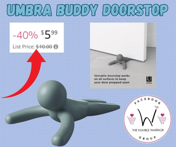 Umbra’s classic Buddy figurine door stopper