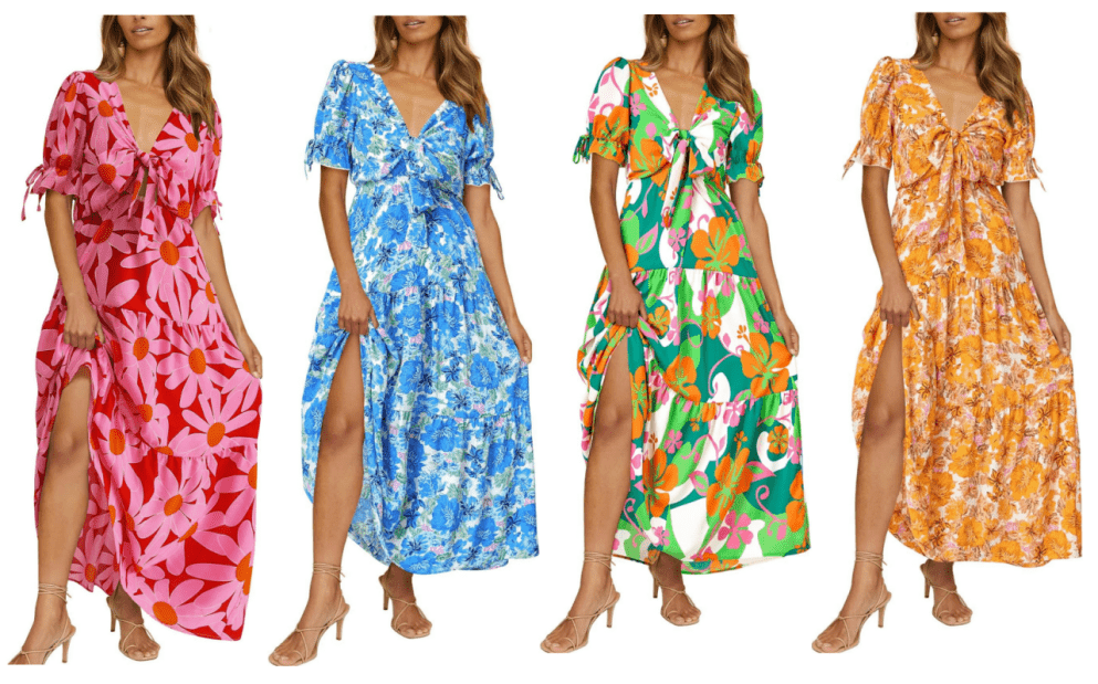 Deep V-Neck Long Maxi Dress form BTFBM!
