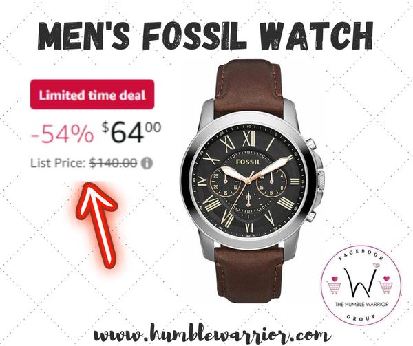 Fossil Grant Men’s Watch with Chronograph Display
