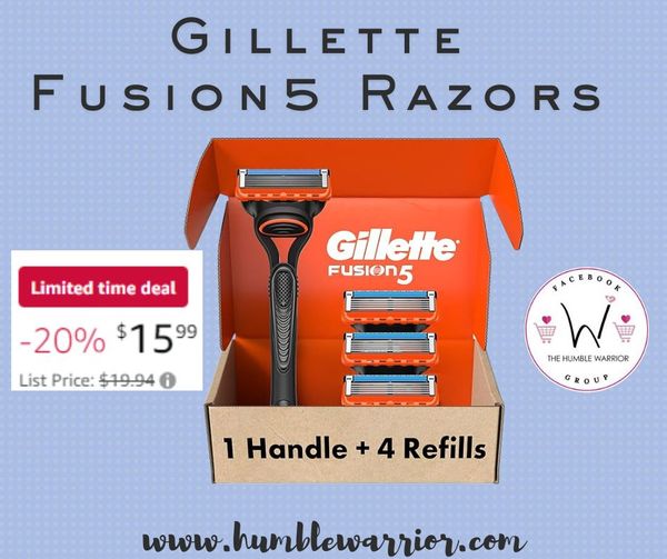 Gillette Fusion5 men’s razor and blade refills