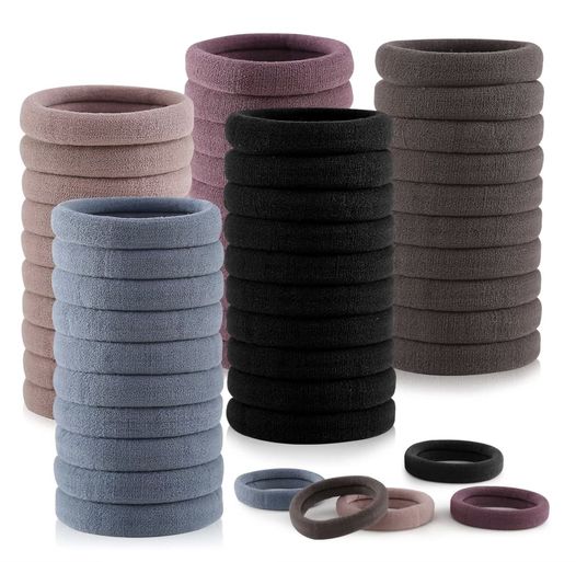 100 pack of seamless hair ties