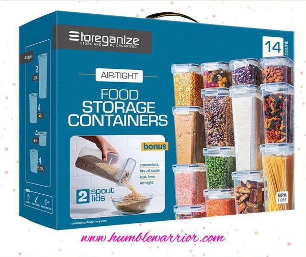 STOREGANIZE 14pc Airtight Food Storage Containers With Lids