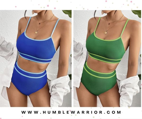gorgeous ribbed high waisted bikinis