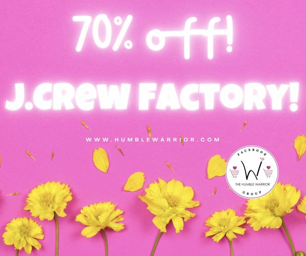 If you love J.Crew Factory, today is your day!