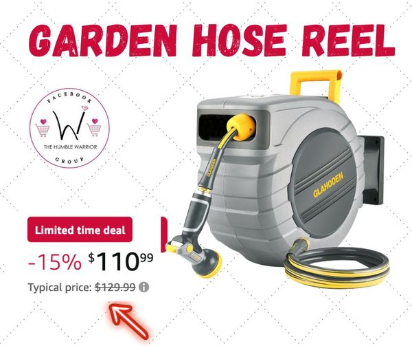 GLAHODEN Retractable Garden Hose Reel