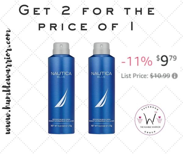 Nautica Blue Deodorizing Body Spray