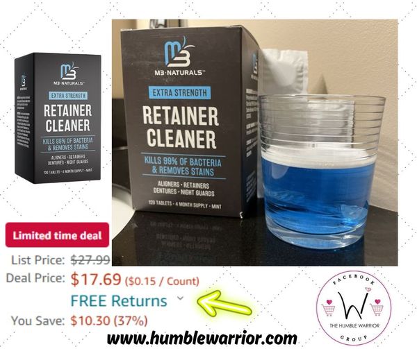 M3 Naturals Retainer and Denture Cleaner