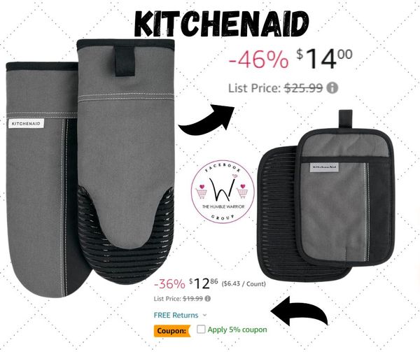 KitchenAid Beacon Two-Tone Non-Slip Pot Holder Set