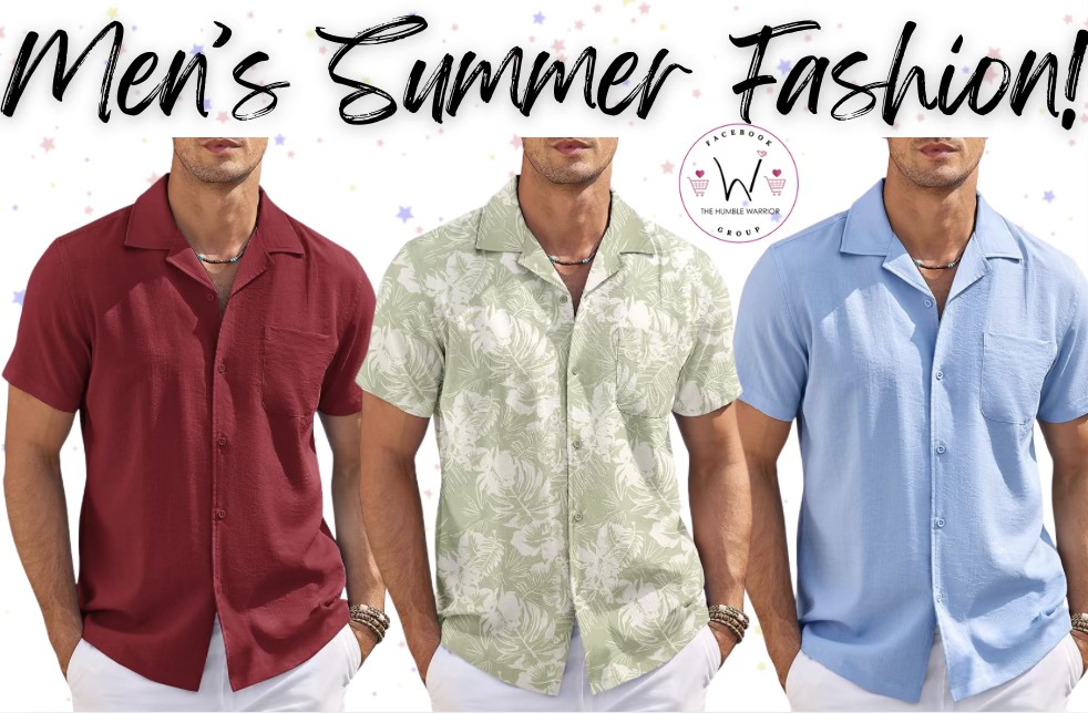 COOFANDY Men’s Linen Cuban Shirt!