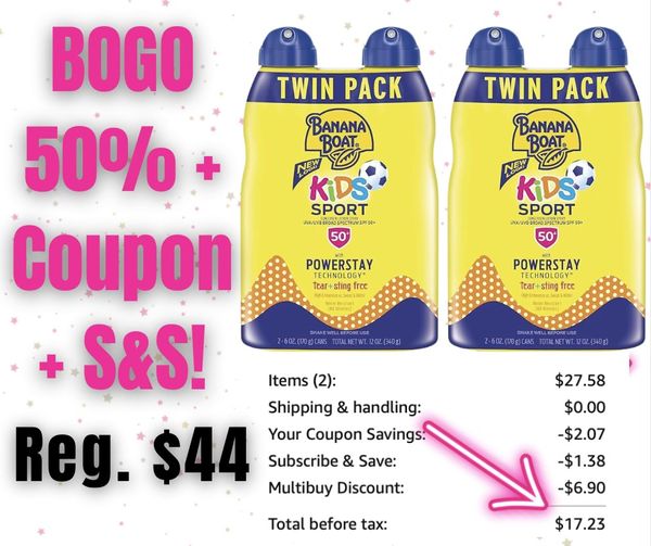 Banana Boat Kids Sport Sunscreen Spray
