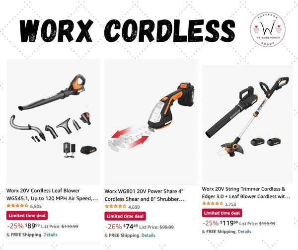 WORX Cordless Outdoor Tools