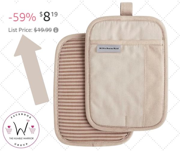 KitchenAid Beacon Two-Tone Non-Slip Pot Holder Set