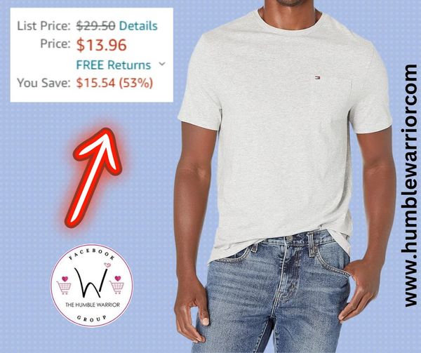 Tommy Hilfiger Men’s 100% Cotton Short Sleeve Crewneck T-Shirt