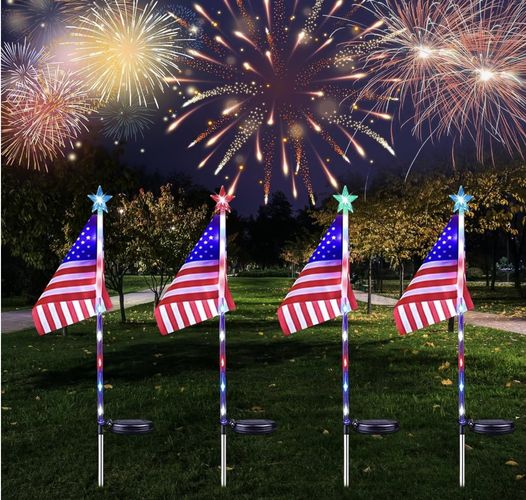 patriotic solar lights