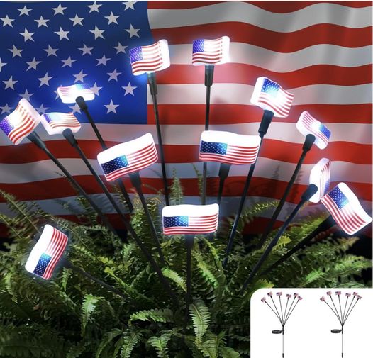 patriotic solar lights