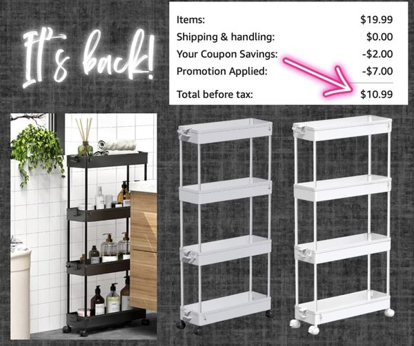 SPACEKEEPER verticle rolling utility organizer