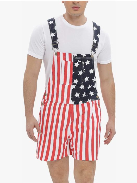 patriotic overalls