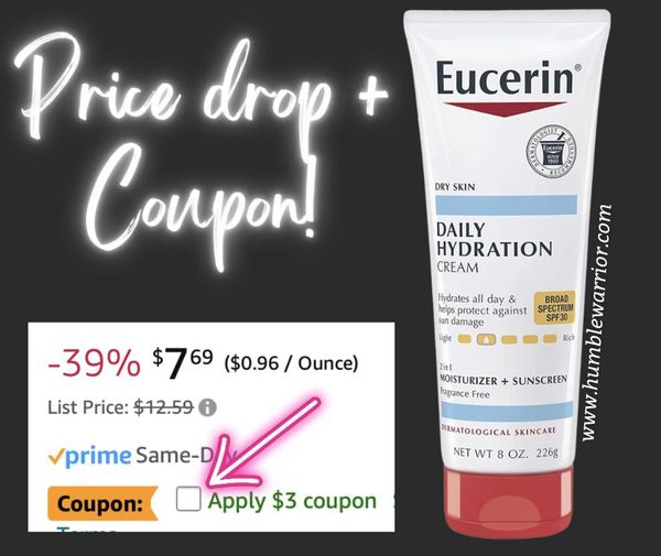 Eucerin Daily Hydration Broad Spectrum SPF 30 Sunscreen Body Cream