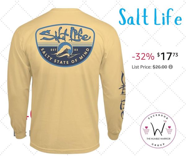 Salt Life Men’s Morning Wave Long Sleeve Classic Fit Shirt