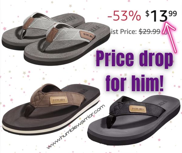 FITORY Men’s Flip-Flops
