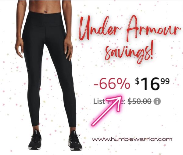 Under Armour women’s HeatGear Armour High No-Slip Waistband Pocketed Leggings