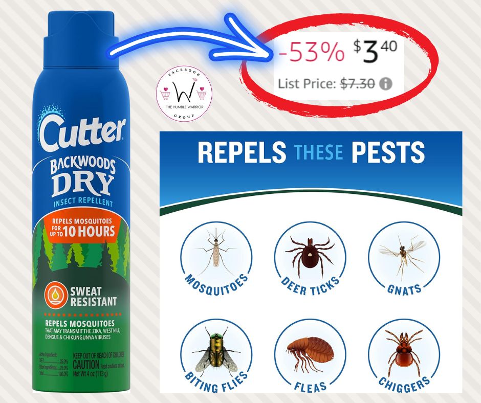 Cutter Backwoods Dry Insect Repellent