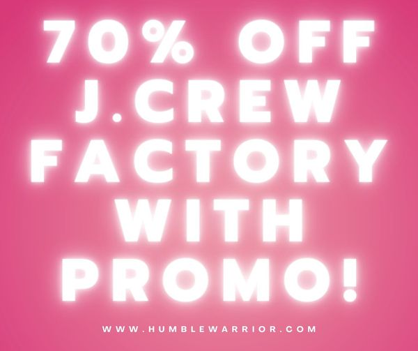 J.Crew Factory has extra clearance styles