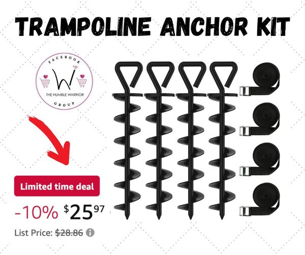 Heavy Duty Trampoline Stakes for ultimate safety and stability