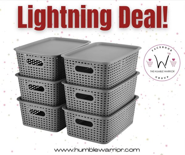 plastic storage bins