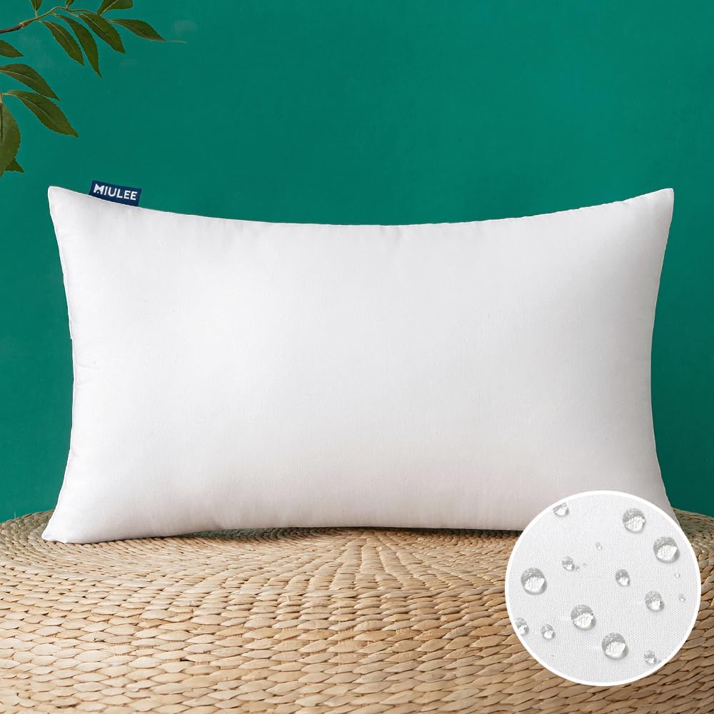 MIULEE Waterproof Outdoor Pillow Insert!