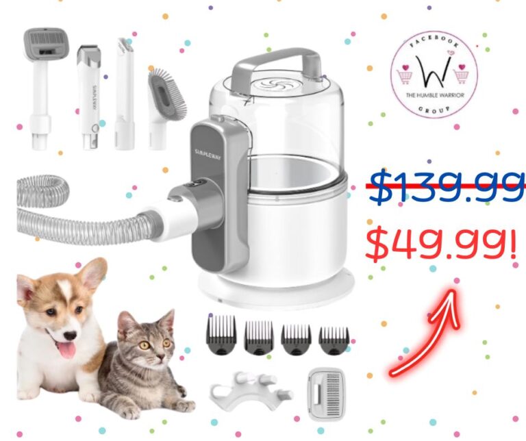 Pet Hair Grooming Kit Vacuum!